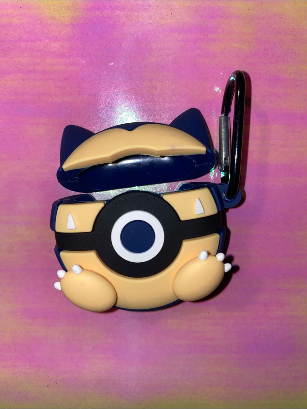 Snorlax ear buds case holder
